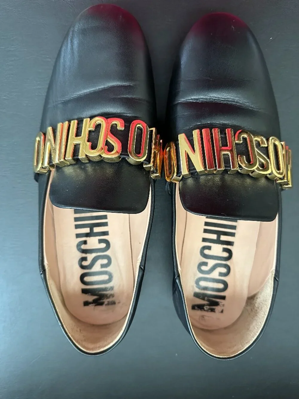 Women's Moschino shoes, made in Italy.